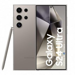 Samsung Galaxy S24 Ultra 5G AI Smartphone with Galaxy AI (Titanium Gray, 12GB, 256GB Storage), Snapdragon 8 Gen 3, 200 MP Camera with ProVisual Engine and 5000mAh Battery Visit the Samsung Store